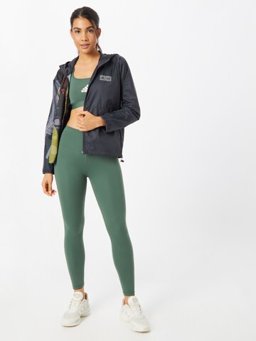 ADIDAS SPORTSWEAR Sportjacke 'Thebe Magugu Fast' in Grau