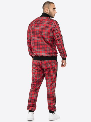 sarkans LONSDALE Treniņtērps 'ROYAL STEWART'