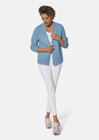 Goldner Strickjacke in Blau