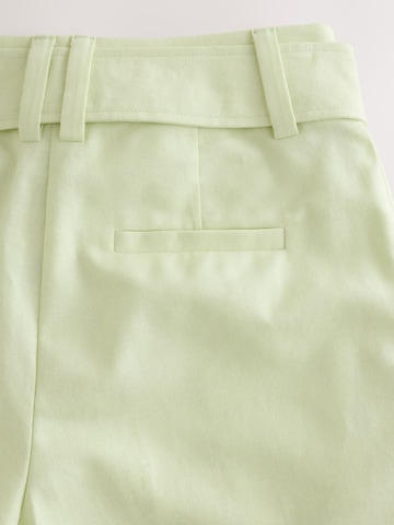 Wide Leg Pantalon à plis Next en vert