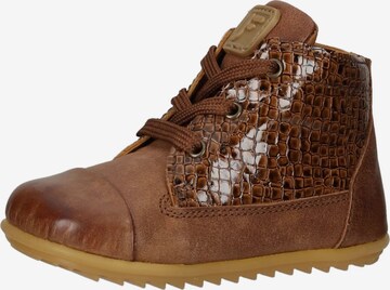 Jochie & Freaks First-Step Shoes in Brown: front