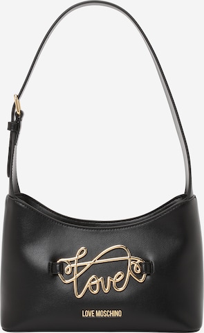 Borsa a spalla di Love Moschino in nero: frontale