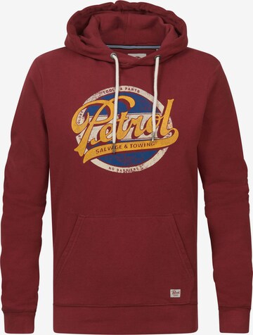 Petrol Industries Sweatshirt in Rood: voorkant