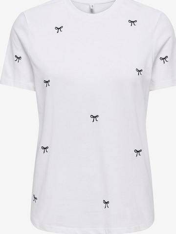 ONLY T-Shirt 'ONLKETTY' in Weiß: Vorderseite