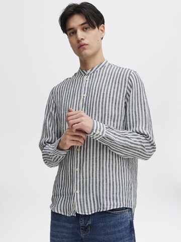 Casual Friday - Ajuste regular Camisa ' CFANTON LS CC linen striped shirt ' en azul