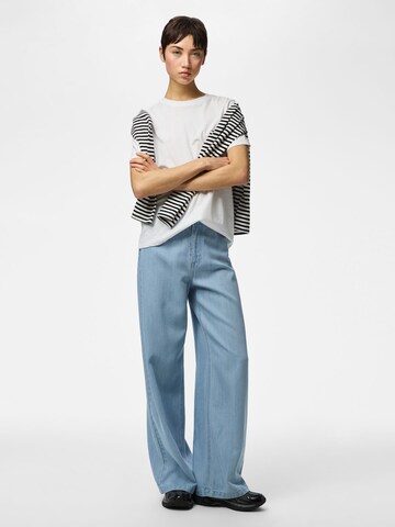 Wide Leg Jean 'PCSmidi' PIECES en bleu
