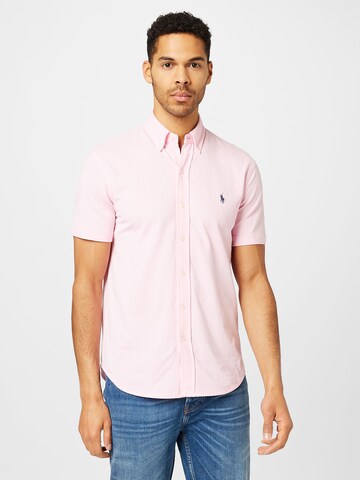 Polo Ralph Lauren Regular fit Overhemd in Roze: voorkant