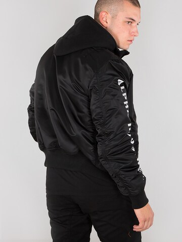 ALPHA INDUSTRIES Демисезонная куртка 'MA-1 D-Tec SE' в Черный