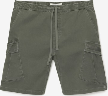 Pull&Bear Широка кройка Карго панталон в зелено: отпред