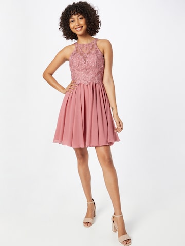 Robe de cocktail Laona en rose