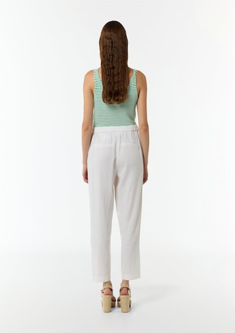 comma casual identity Tapered Παντελόνι σε λευκό: πίσω