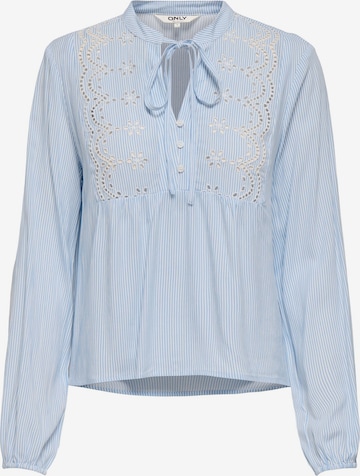 Chemisier 'ONLLennyo' ONLY en bleu : devant
