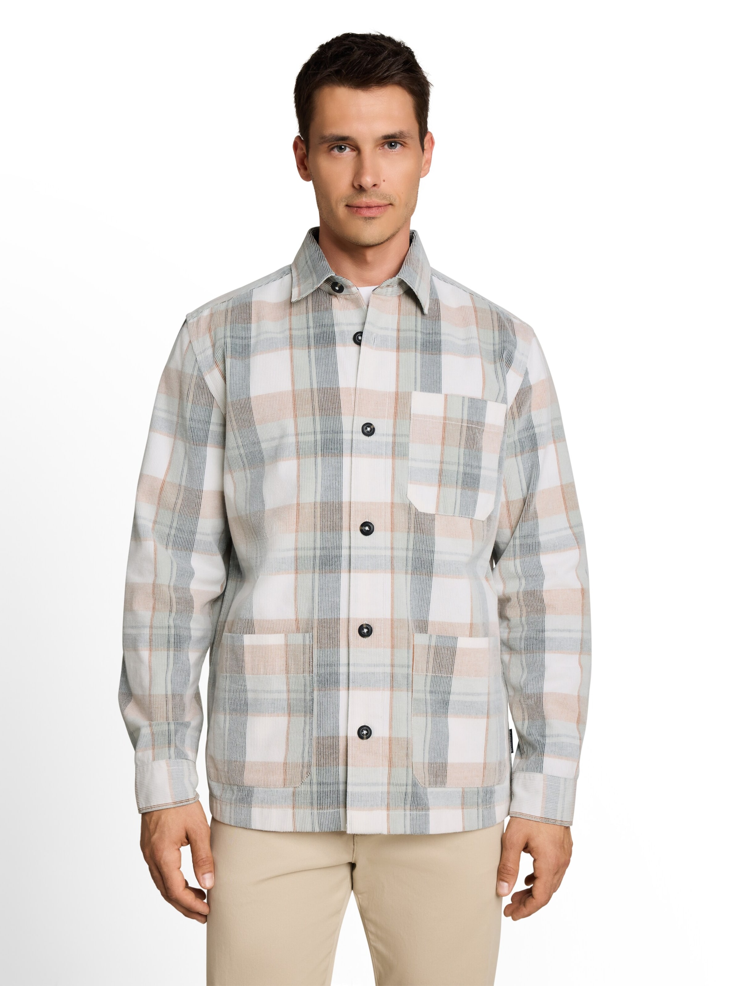 TOM TAILOR Comfort Fit Hemd in Weiß: Vorderseite