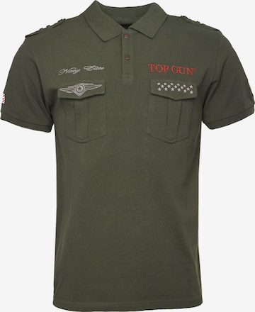 TOP GUN Shirt '20213003 ' in Groen: voorkant