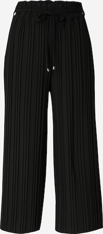 s.Oliver BLACK LABEL Wide leg Broek in Zwart: voorkant