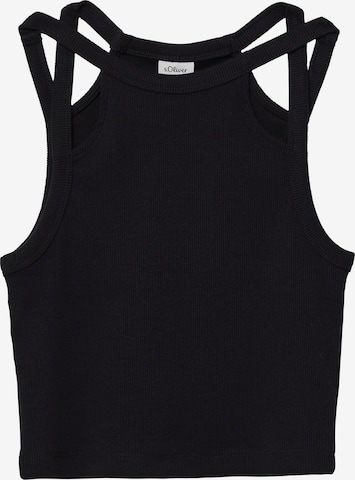 s.Oliver Top in Schwarz: Vorderseite