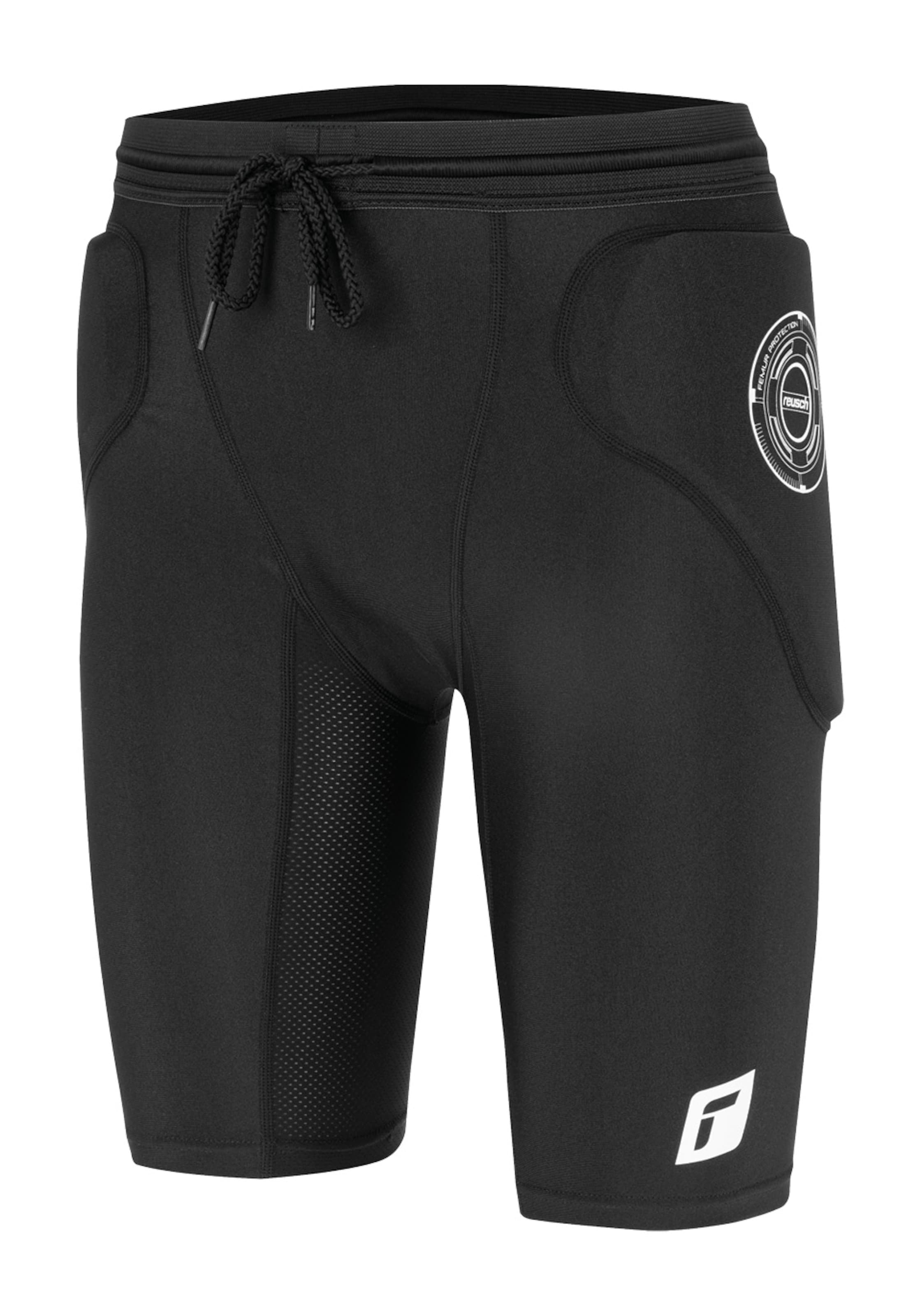 REUSCH Slimfit Sportbroek 'Femur' in Zwart