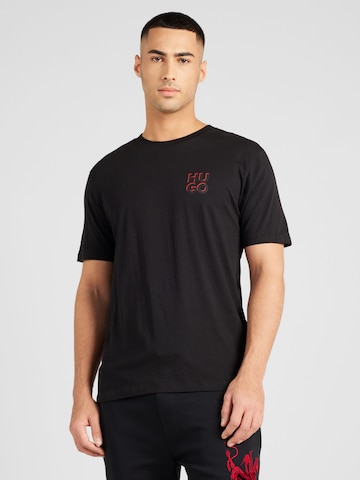 T-Shirt 'Dimento' HUGO Red en noir : devant