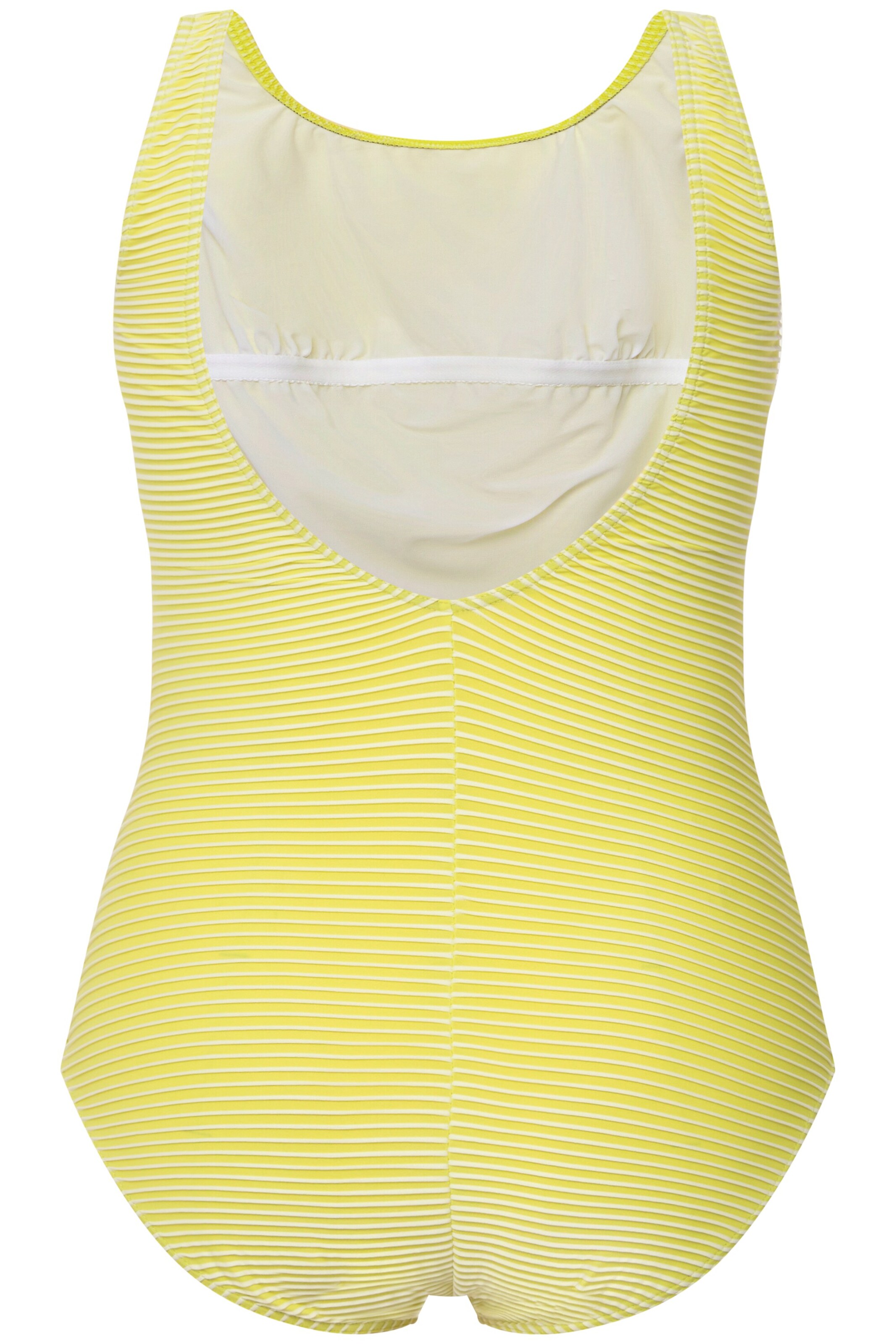 Ulla Popken Bralette Swimsuit in Yellow