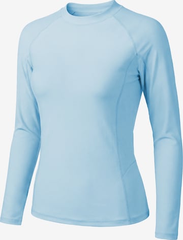 T-shirt fonctionnel 'Sports beach Long Sleeve UPF50+ top' MEETWEE en bleu : devant
