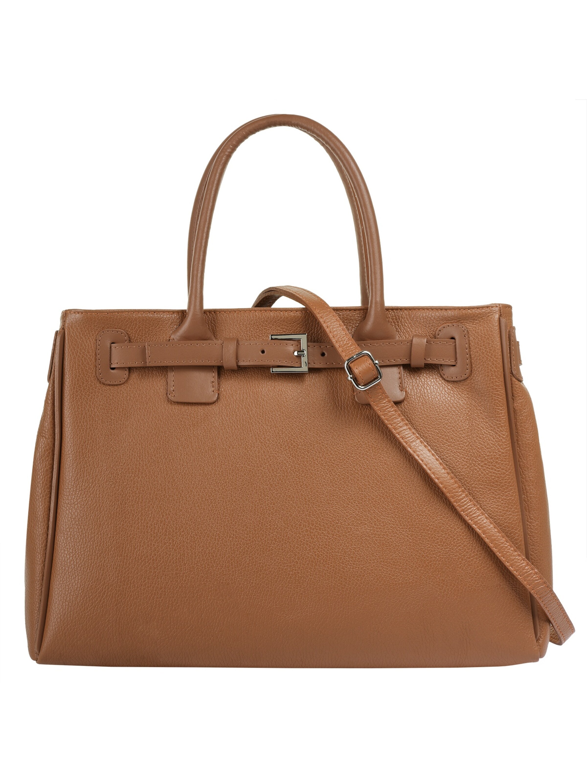 Cluty Handbag in Brown: front