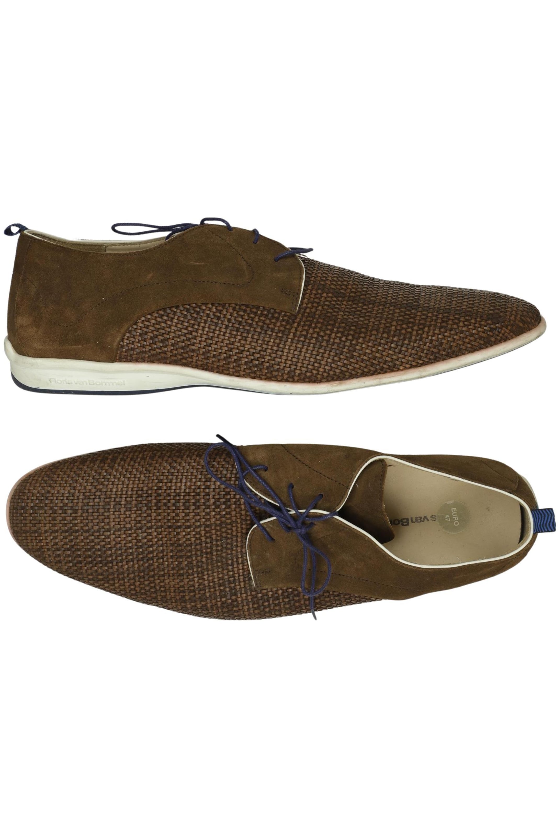 Floris van Bommel Flats & Loafers in 47 in Brown: front