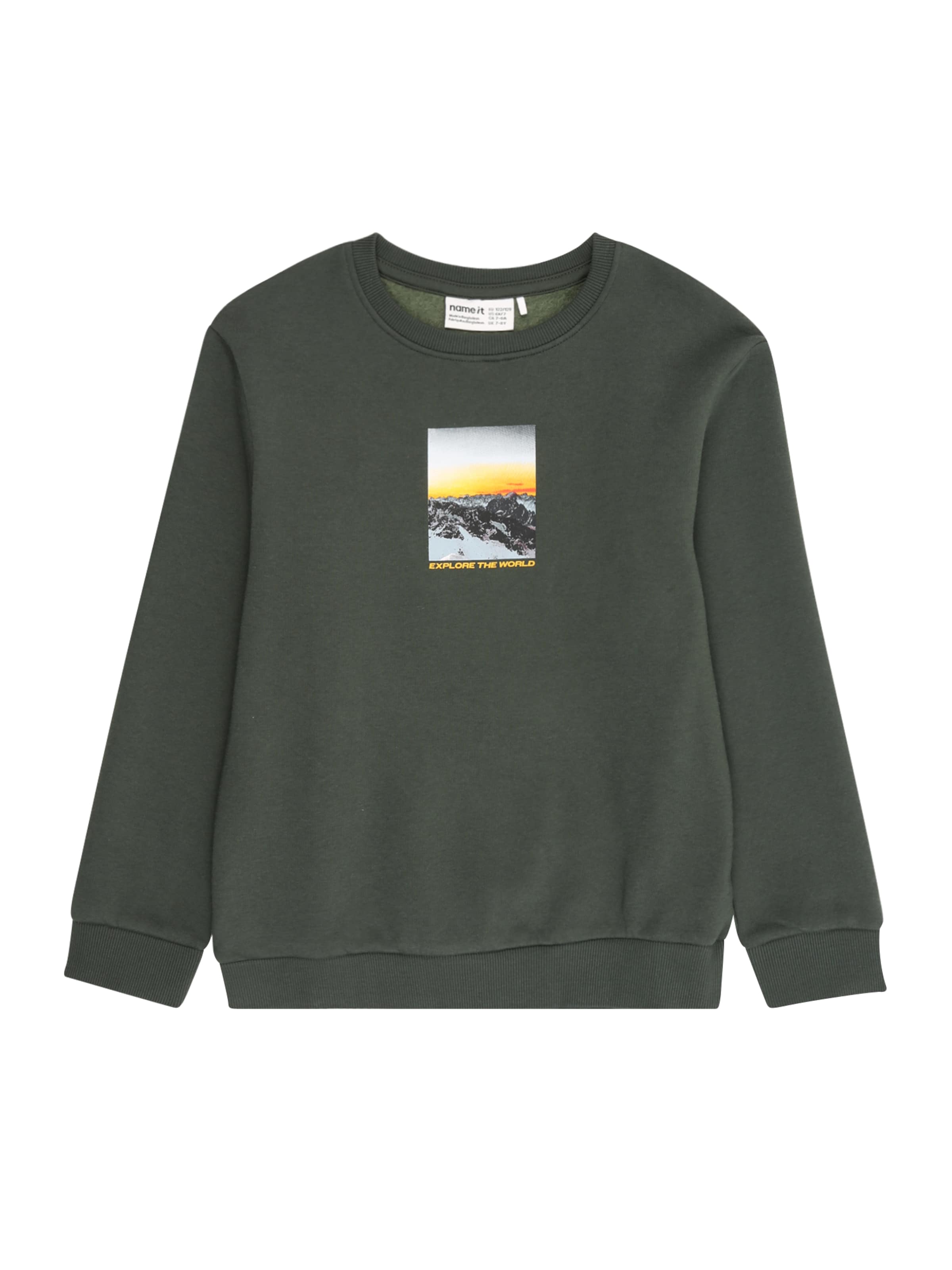 NAME IT Μπλούζα φούτερ 'NKMNewton' σε γκρι: μπροστά