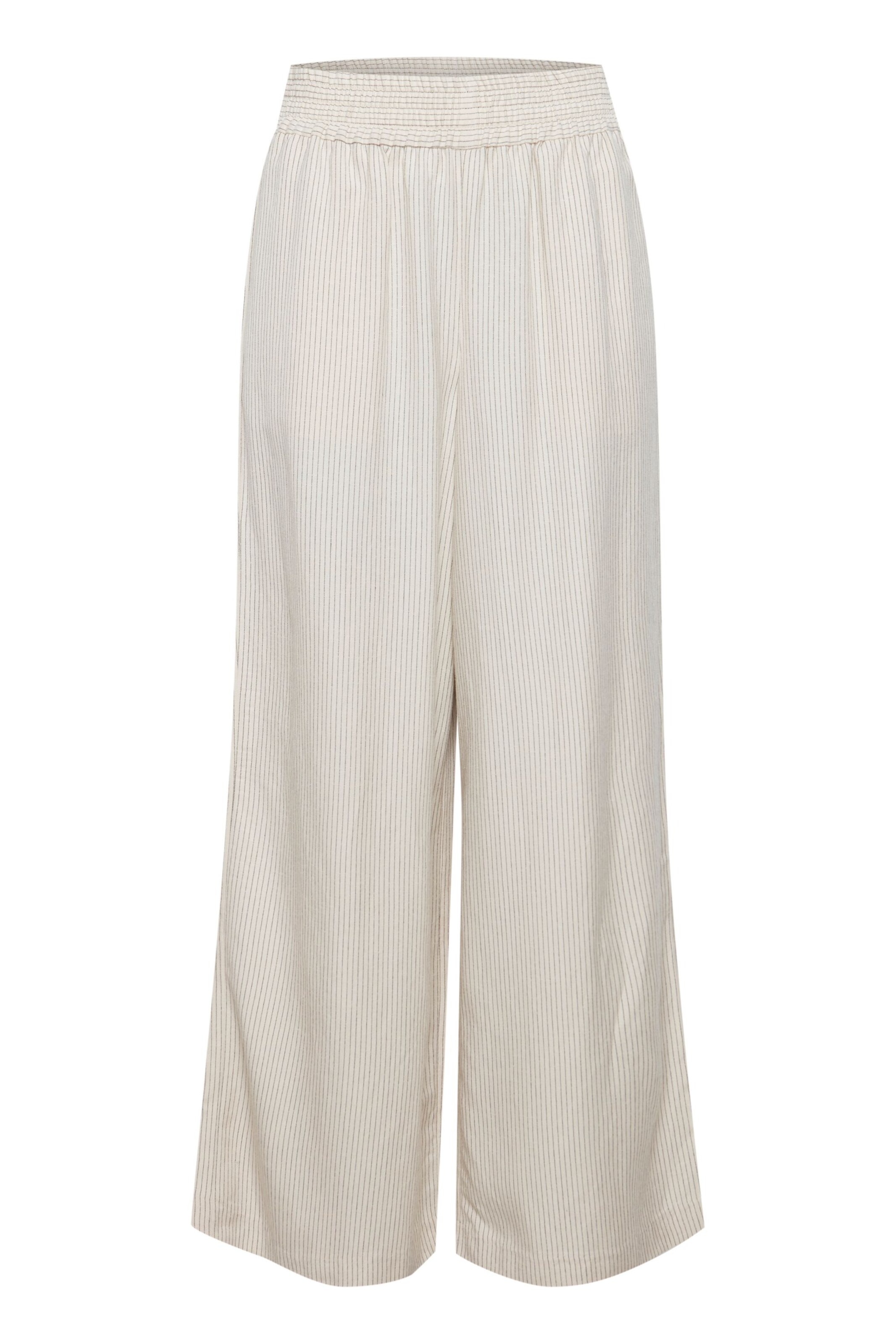 Wide Leg Pantalon 'Lin' Fransa en beige : devant