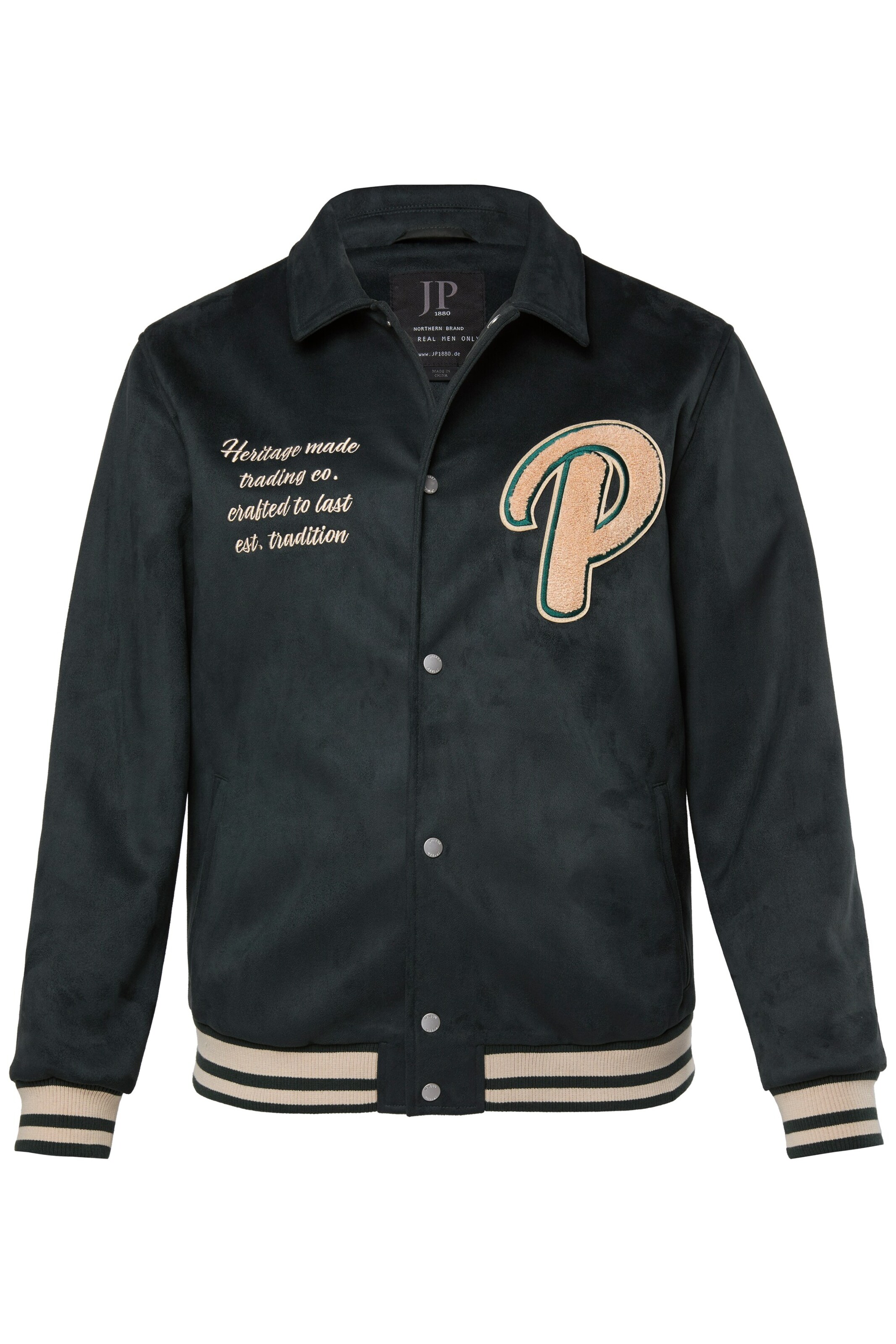 JP1880 Tussenjas in Groen: voorkant