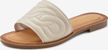 VIVANCE Mules in White: front