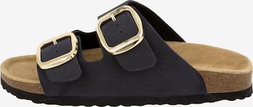 SUPERSOFT by Indigo Pantolette 'Classic' in Blau: Vorderseite