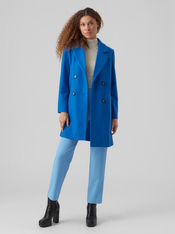 VERO MODA Prechodný kabát 'Vince Paris' - Modrá