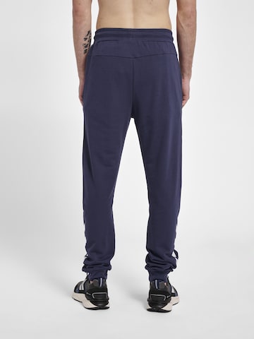 Hummel Tapered Workout Pants in Blue