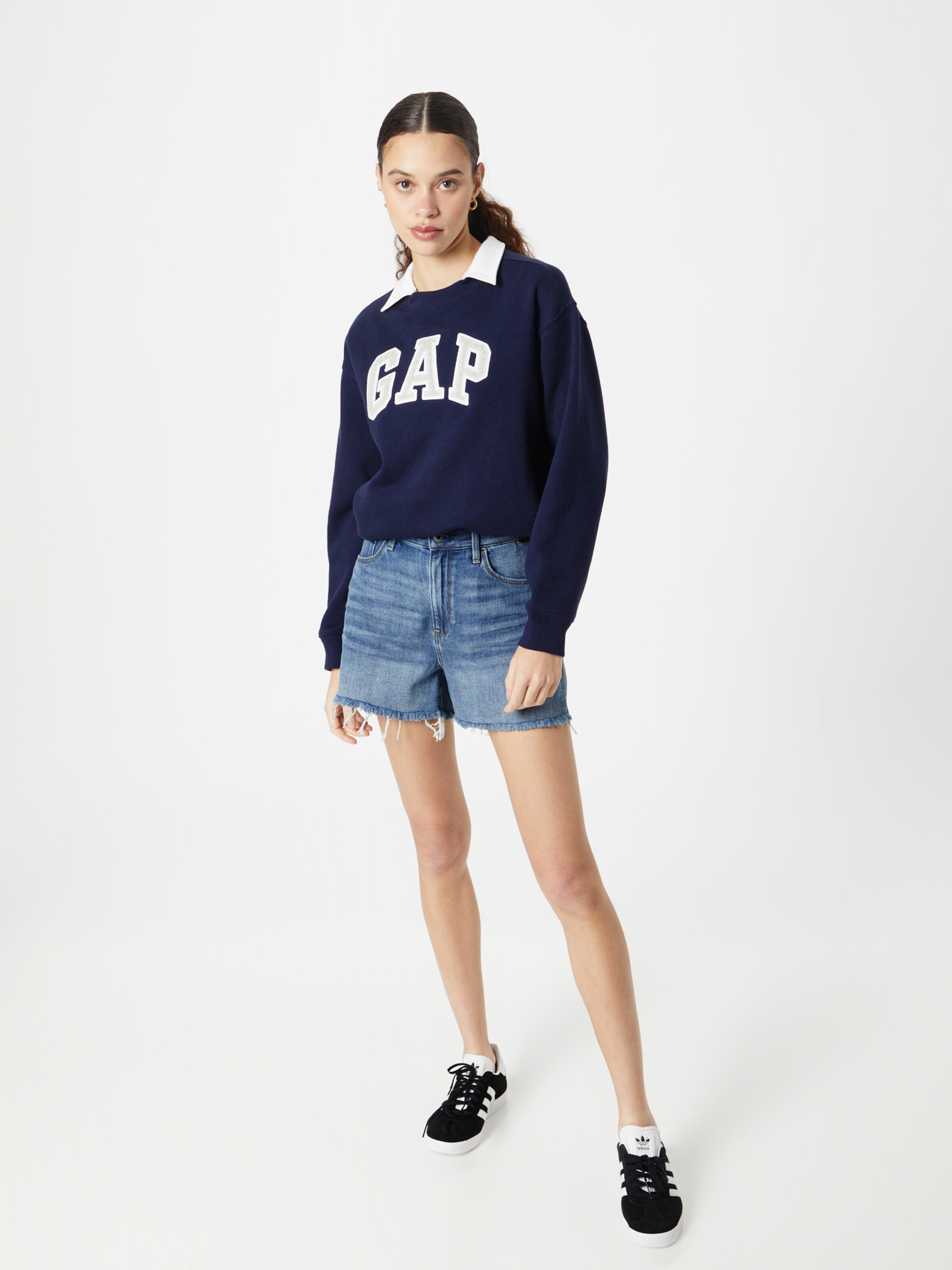 Sweat shirt HERITAGE GAP en Bleu Marine ABOUT YOU