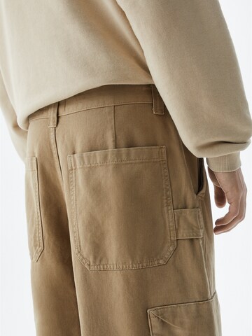 Regular Pantalon cargo Pull&Bear en beige