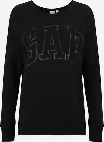 Gap Tall Sweatshirt in Zwart: voorkant