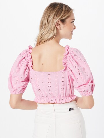 Gina Tricot Bluse in Pink