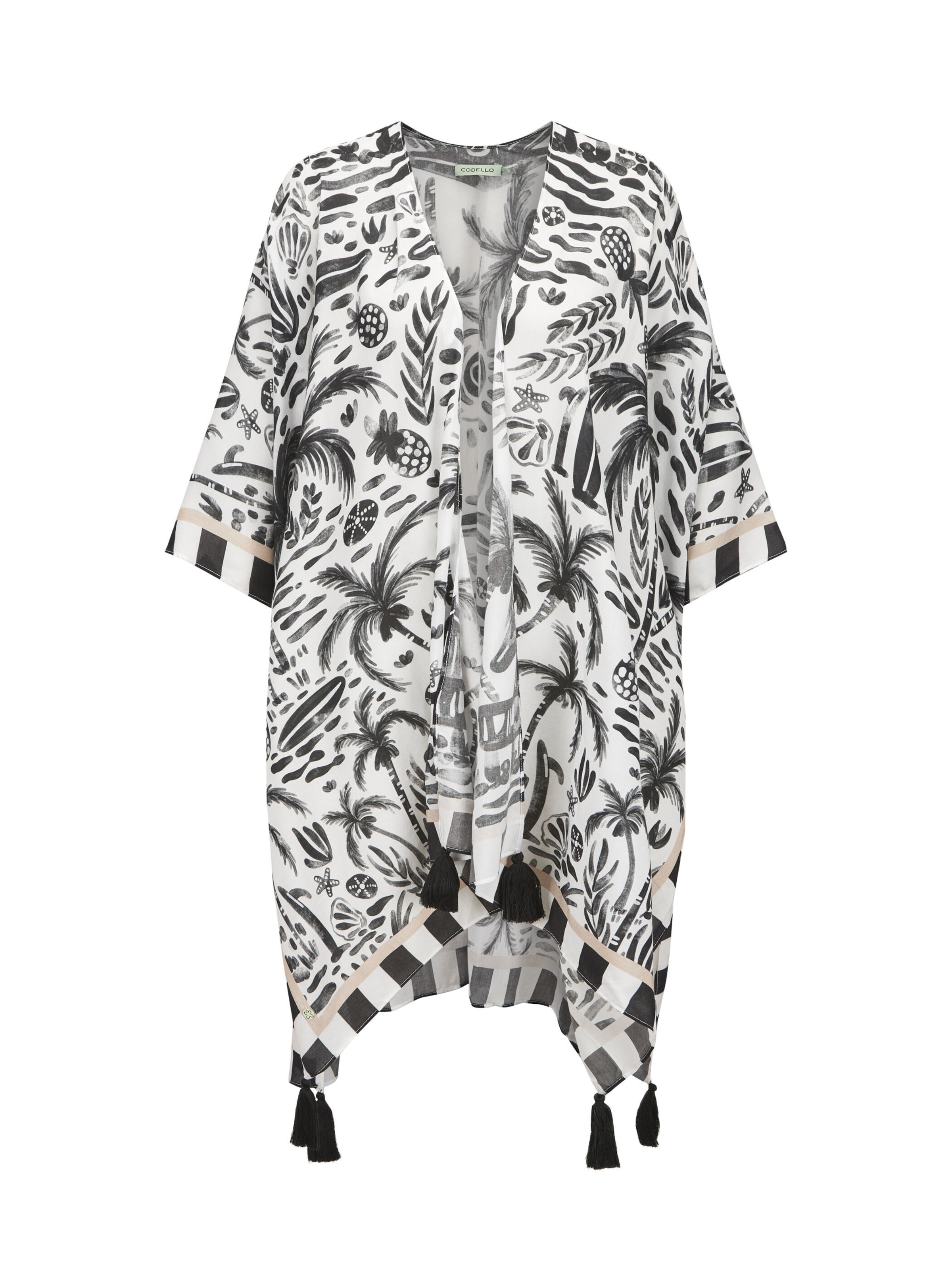 CODELLO Cape in Zwart: voorkant