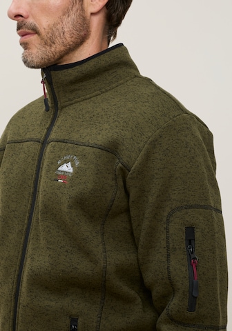 Man's World Fleece Jacket in Green