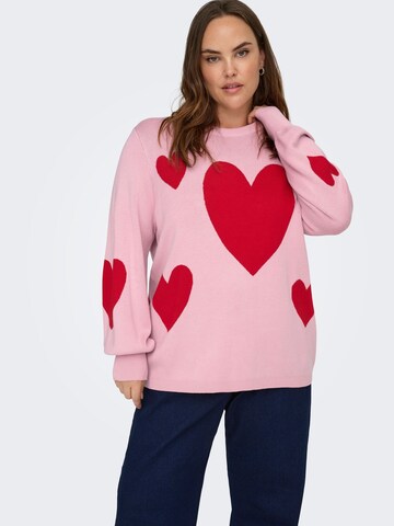 Pull-over 'CARMontana' ONLY Carmakoma en rose