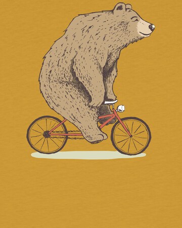 T-Shirt 'Fahrradbär' watabout.kids en jaune