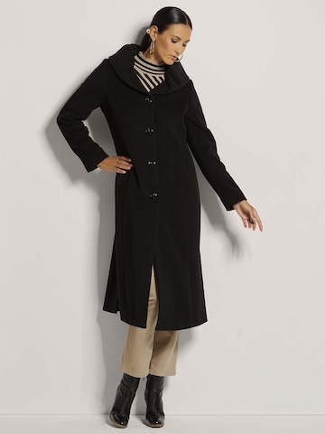 Manteau mi-saison MADELEINE en noir : devant