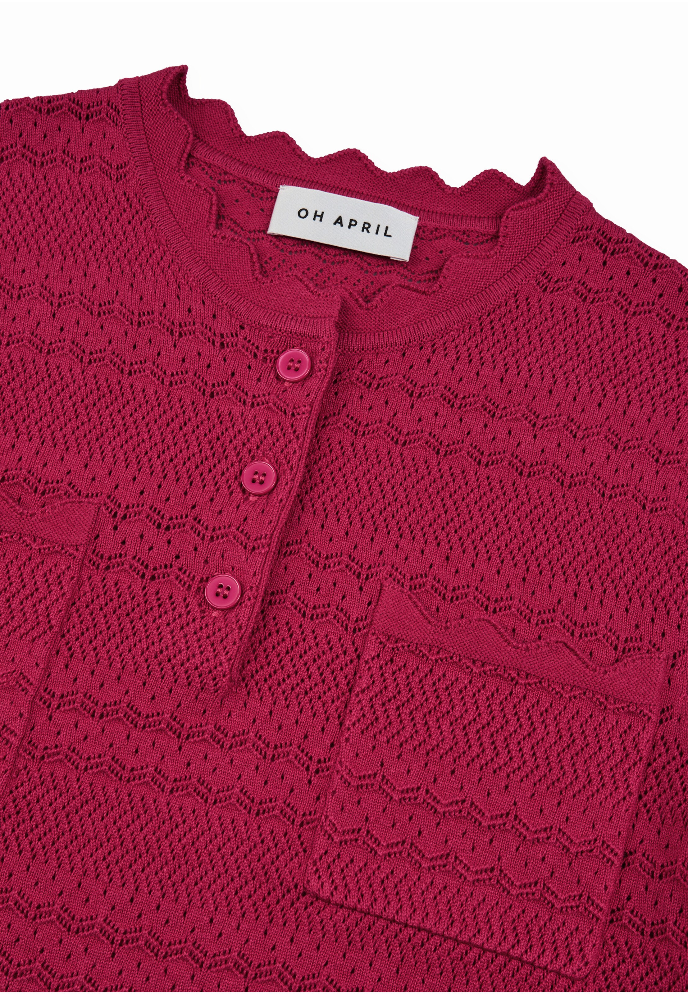 Cardigan OH APRIL en rouge