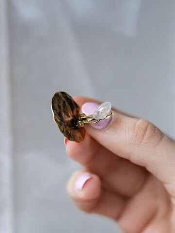 Sergio Engel Earrings 'Flow Ohrclip 01' in Gold