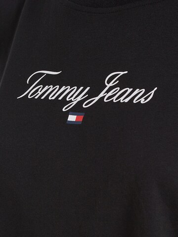 Tommy Jeans Curve T-Shirt 'Essential' in Schwarz