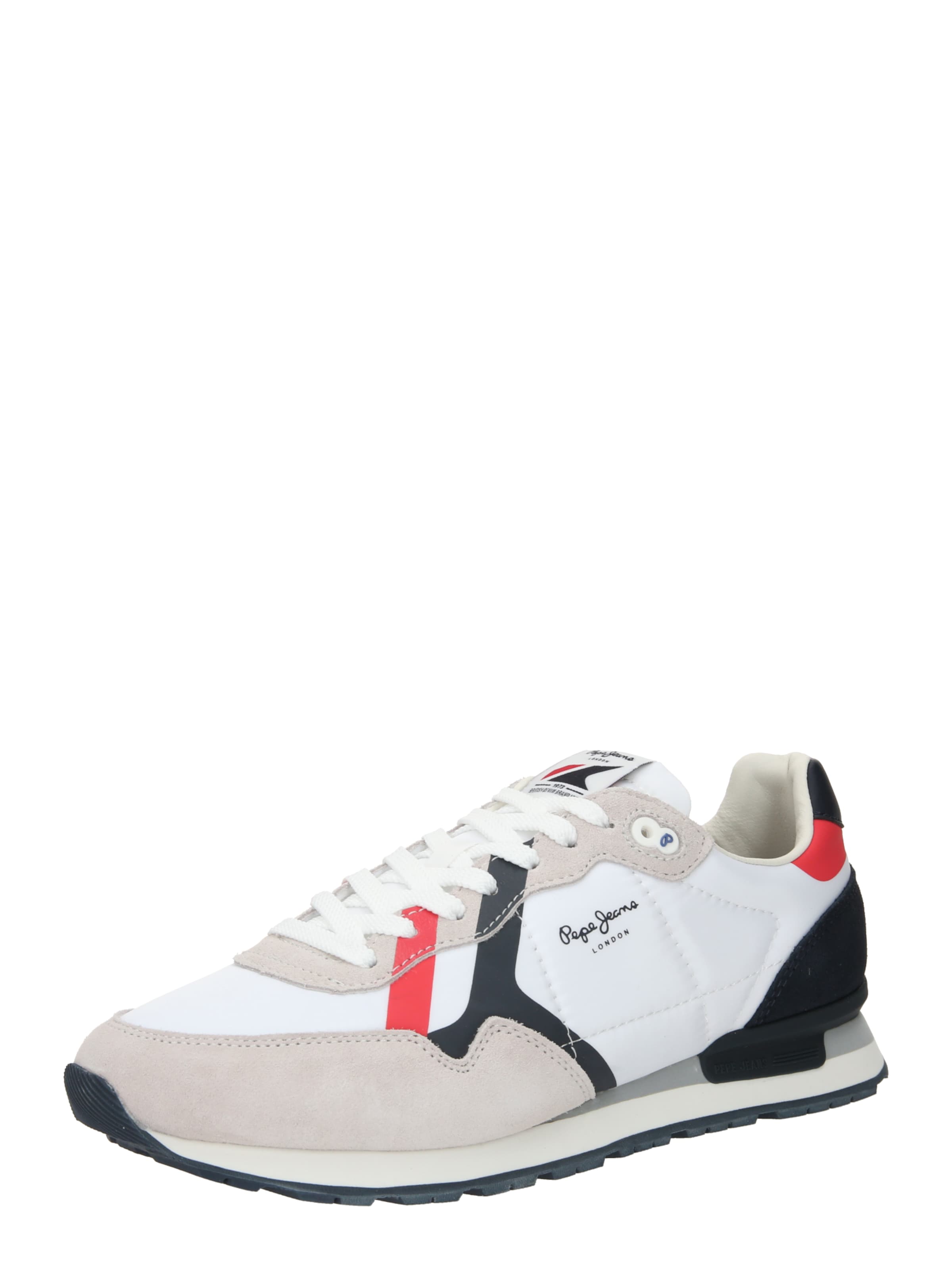 Baskets basses 'Brit Road' Pepe Jeans en blanc : devant