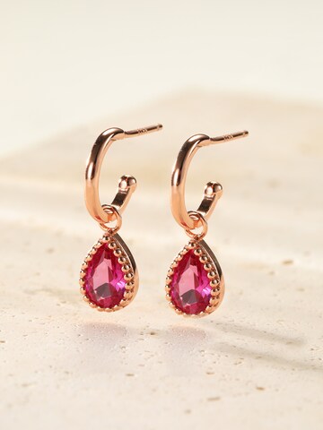 Hey Happiness - Pendientes 'July Birthstone' en oro
