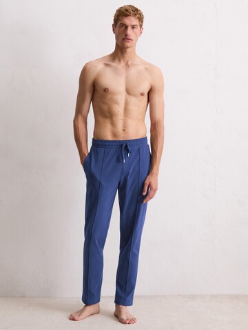 Marc O'Polo Pyjamahose ' Heavy Jersey ' in Blau: Vorderseite