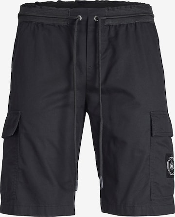 JACK & JONES Regular Cargo Pants 'FILO' in Black: front