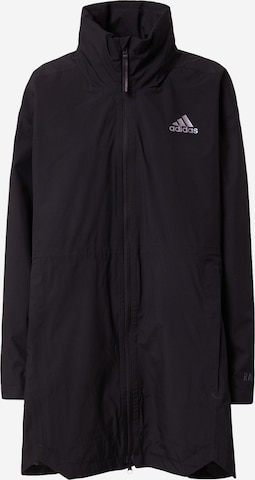 juoda ADIDAS SPORTSWEAR Laisvalaikio striukė 'Traveer Rain.Rdy': priekis